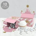 thumbnail image 3 of Big Dot of Happiness Little Princess Crown - Treat Box Party Favors - Pink and Gold Baby Shower or Birthday Party Goodie Gable Boxes - Set of 12, 3 of 8