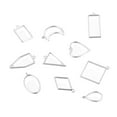 thumbnail image 2 of 10 piezas de colgantes de bisel , , fabricación de resina, pendientes, colres, pulseras, colgantes y artículos hechos K bnca Gloria espacios en blanco del bisel abierto, 2 of 6