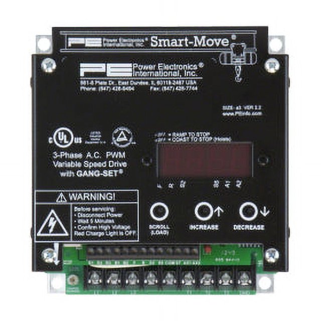 MSM1AR : 1.2 Amp 0.5 HP 480V Smart Move VFD avec Résistances de Régénérateur et Surcharges