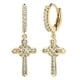 thumbnail image 2 of Pendientes joyería de moda Pendientes pequeños para hombres Mujeres Amante Oro Hugo Pendientes Aro Cruz, 2 of 8
