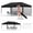 Black, variant on Twister.CK 10x20 Pop Up Canopy Tent Party Tent, Outdoor Event Protable Instant Shelter Canopy Gazebo with Sandbags and Carry Bag, White
