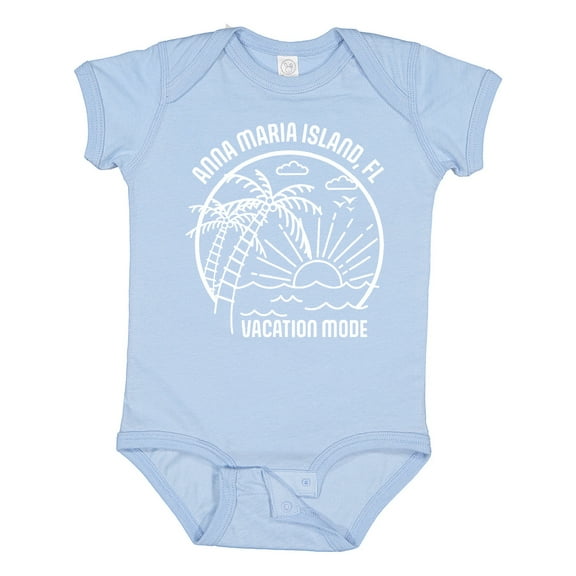 Inktastic Summer Vacation Mode Anna Maria Island Florida Boys or Girls Baby Bodysuit