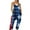 Navy jumpsuits for women, variant on Wycnly Womens Jumpsuits Plus Size Pocket Spaghetti Strap 4th of July Patriotic Long Jumpsuits Trendy Independece Day Graphics V-Neck Sleeveless Maxi Summer Rompers Dark Blue s