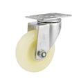 thumbnail image 1 of Caster Ruedas de bastidor industriales con ruedas fijas de servicio pesado de 4 pulgadas Capacidad de carga de 220 libras Ruedas de carro direccionales Placa superior silenciosa resistente al desgaste Irfora Caster, 1 of 7