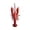 Deep Red, variant on Soft Crayfish Fishing Lure 2.8 Inch 0.42 oz, Lifelike Crawfish Bait with Hook for Bass, Weedless Soft Plastic Crayfish for Freshwater, Deep Red