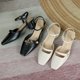 thumbnail image 5 of 2022 Primavera Nuevo Diseño Zapatos de Mujer Correa de Tobillo Zapatos de Tacón Alto de Cuero PU Zapatos de Bombas Individuales, 5 of 5