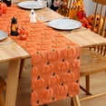 thumbnail image 4 of Hometravel Fall Thanksgiving Table Runner, Pumpkin Themed Holiday Decor, 33x183cm Dining Table Cover for Autumn, Seasonal Home Celebration Accent, 4 of 8