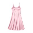 thumbnail image 2 of Bosfbaoi Satin Nightgowns for Women Adjustable Spaghetti Straps Sleeveless Chemise Sleep Dress, 2 of 8