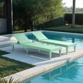 thumbnail image 3 of Hearth and Harbor Set of 2 Chaise Outdoor Lounge Chairs for Pool Chairs or Patio Furniture, Sage Green, 3 of 7