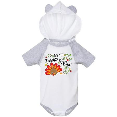 

Inktastic My First Thanksgiving- cute turkey Gift Baby Boy or Baby Girl Bodysuit