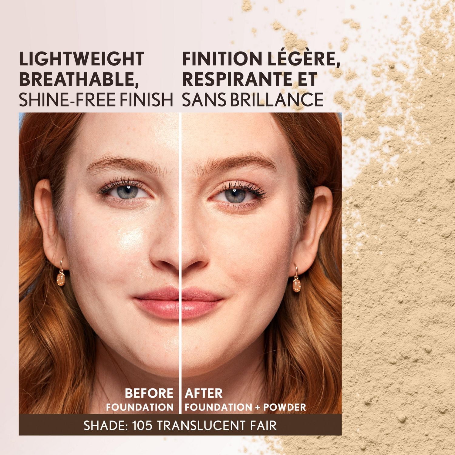 COVERGIRL Clean Invisible Loose Powder, 100% natural origin pigments & only 15 essential non-clogging ingredients, lightweight, breathable formula, Talc & Fragrance Free