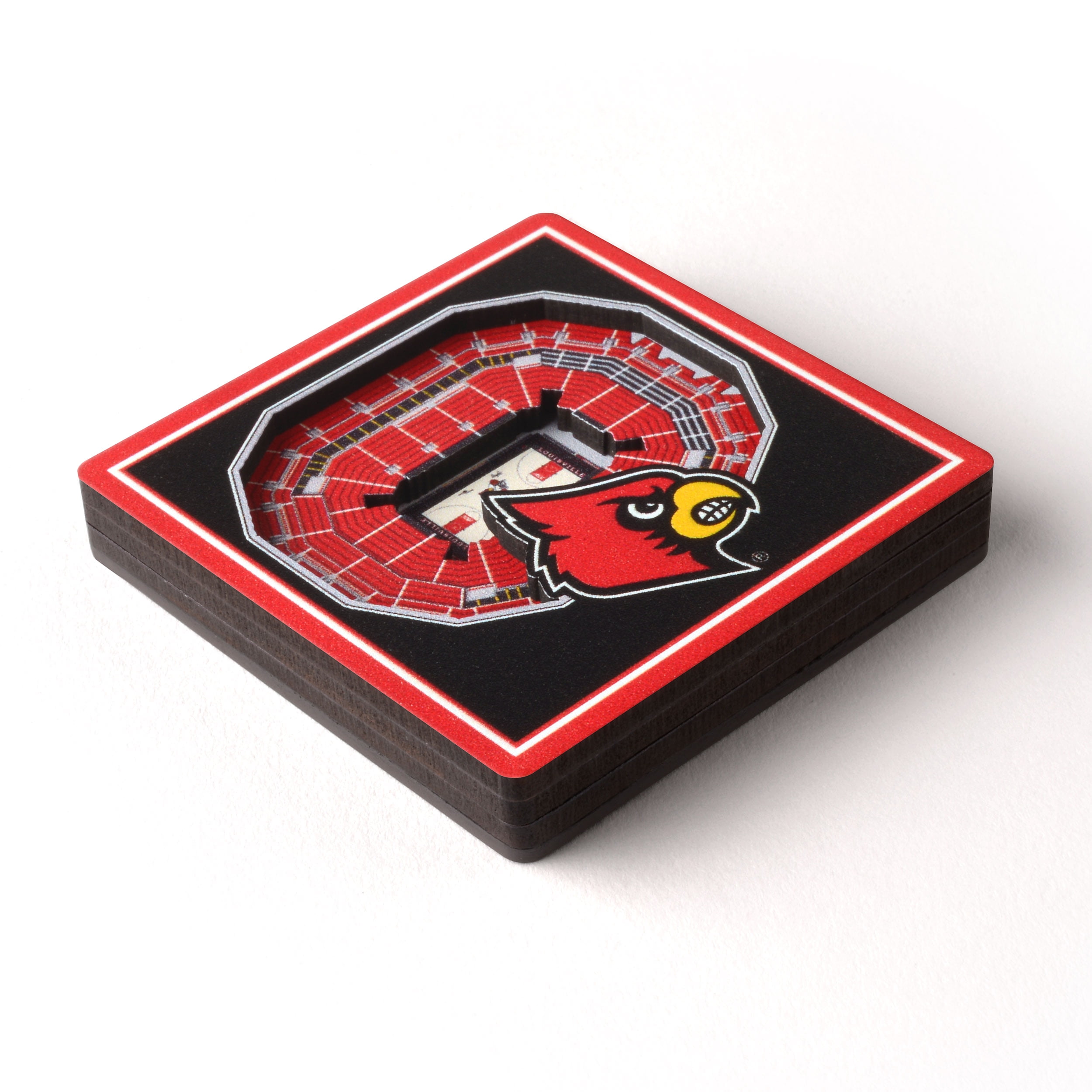 YouTheFan NCAA Louisville Cardinals 3D StadiumView Magnet