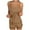Khaki, variant on Timegard 2 Piece Pjs Sets for Women Scoop Neck Drawstring Camis Lace Shorts Comfy Outfits Loungewear