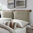 thumbnail image 5 of Anela King Size Headboard in Oatmeal Walnut, 5 of 8