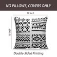 thumbnail image 2 of LALILO Throw Pillow Covers Geometric Aztec Black And White Aztec Cushion Cover 18" x 18", 2 Pack, 2 of 6