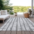 thumbnail image 6 of Addison Rugs Chantille Indoor/Outdoor Transitional Stripes Gray Washable Rectangle Rug, 3' x 5', 6 of 6