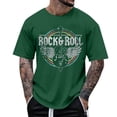 thumbnail image 2 of T Shirts for Men Cozy Breathable Crewneck Streetwear Pullover Tees Summer Short Sleeve Tee Shirts for Men, 2 of 3