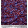 thumbnail image 1 of Soimoi Rayon Fabric Leaves & Floral Artistic Print Fabric by Yard 56 Inch Wide, 1 of 1
