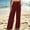 Wine1, variant on Kojanyu Women's Wide Leg Elegant Pleated Pants High Waist Stretchy Trousers Casual Loose Palazzo Pants with Side Pockets