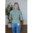 thumbnail image 5 of Karigan Ribbed Top - Sage, 5 of 5