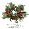 thumbnail image 3 of Nilvkv Christmas Decoration Wreath Candle Candlestick Wreath Decoration Ring Table Setting Ornaments Wine Bottle Decoration, Christmas Decorations, 3 of 6