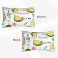 thumbnail image 4 of Bixox Happy Avocado Printed Pillow Protector,Super Soft Ideal for Home,Guests,Rentals - 20"x30", 4 of 8