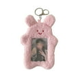 thumbnail image 1 of Cute Photocard Holder With Keychain Cartoon Cat Rabbit Photo Sleeve ID Bank Card Bus Protective Photo Sleeves Protector, 1 of 4