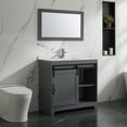 thumbnail image 5 of Wonline 36inch Grey Bathroom vanity with Sink Set Bath Vanity with Mirror and Faucet for Modern Style (backsplash include), 5 of 7