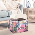 thumbnail image 3 of Yayeee Collapsible Cube Storage Bin with Lid Fabric Closet Decorative Basket with Handles, Art Cat, 3 of 7
