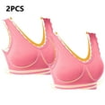 thumbnail image 5 of Amzcrzy Women's 2-Pack Plus Size Sports Bras Seamless Wireless Bras Comfortable Underwire Lace Bralettes Push Up Bras Full Coverage Everyday Bra, 5 of 6