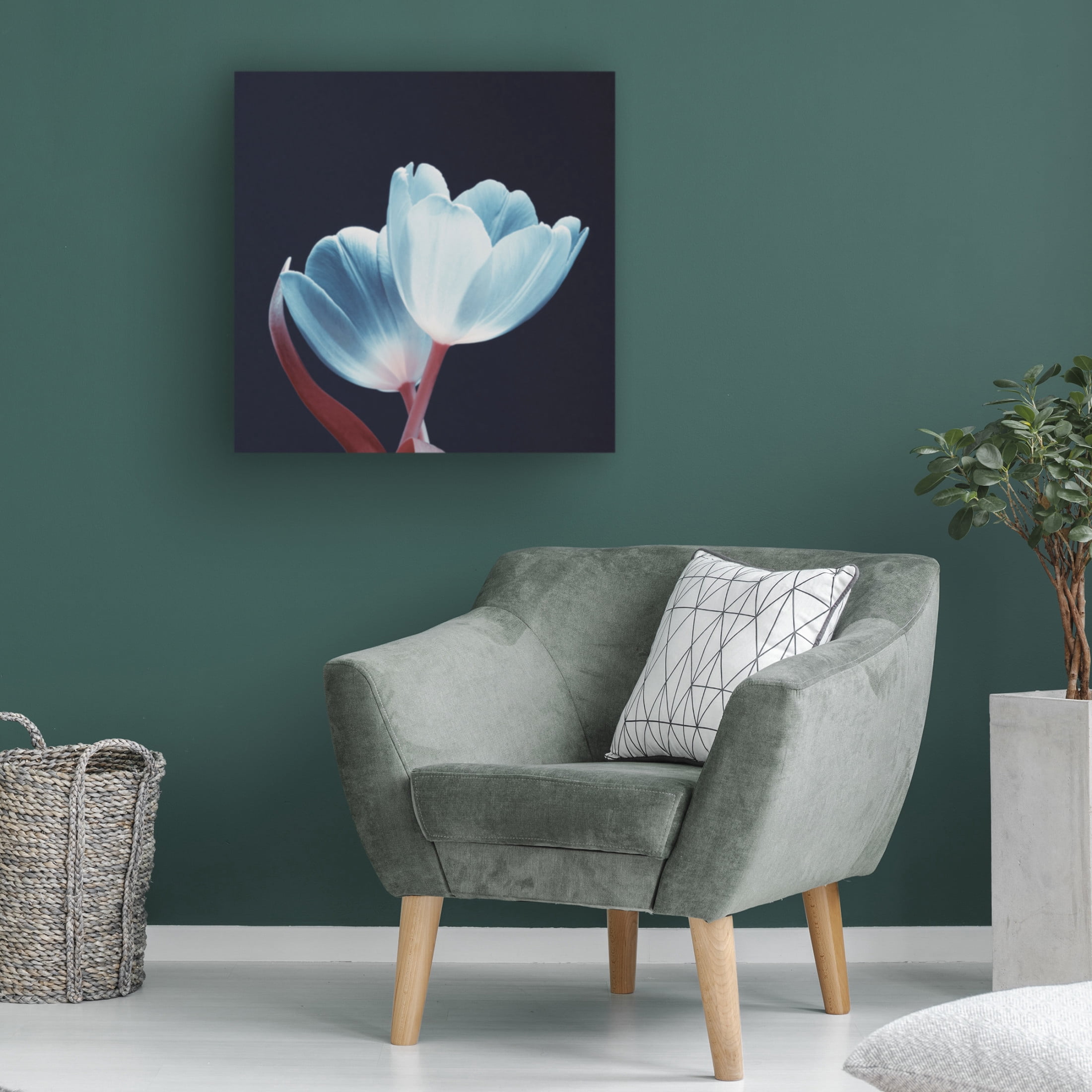 Canvas Wall Art - Bilge Paksoylu 'Loving Couple White Red Dsc1915' Wall Art for Living Room, Bedroom, or Office D?cor by Trademark Fine Art - 14 x 14 Inches