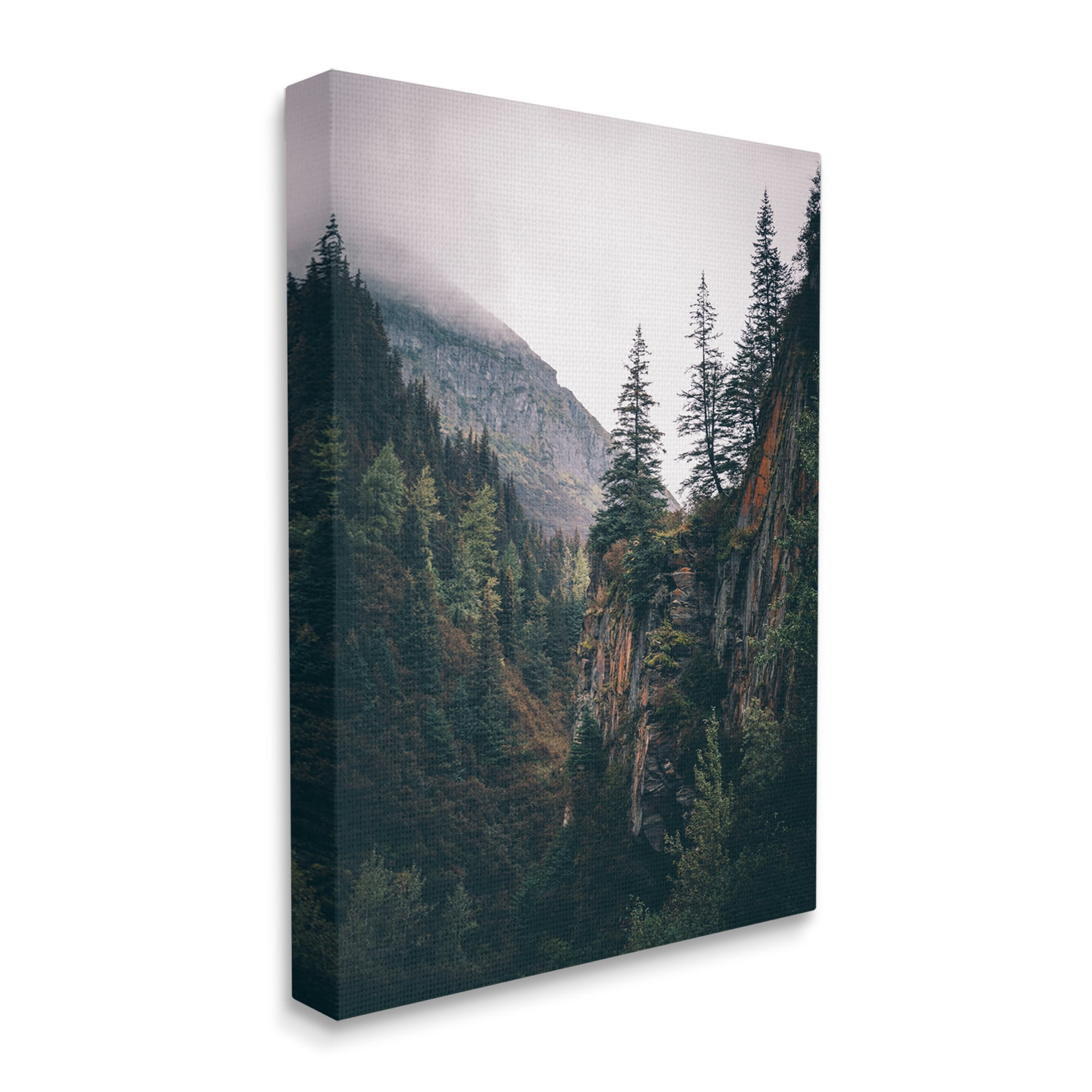 Stupell Industries Rustic Mountain Landscape Landscape Photography Gallery Wrapped Canvas Art Print Wall Art, 16 x 20