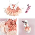 thumbnail image 2 of tredstone Rabbit Vest Harness Leash Set Clothes Soft Pet Costume Small Animal Ferret Orange S, 2 of 8