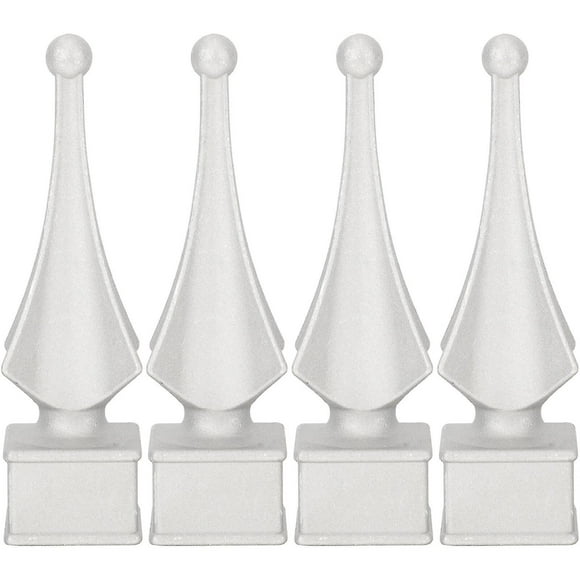 4pcs Aluminum Alloy Fence Spears Fence Finials Outdoor Fence Finial Toppers Fence Decor