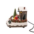 thumbnail image 5 of FG Square Christmas Village Animated Santa's Getaway | Christmas House Collection Accessories Figurines for Christmas Decorations and Gift | Motion and Sound with Multicolor LED Lights, 5 of 6