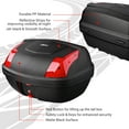 thumbnail image 3 of AHR 48L Motorcycle Tour Tail Box Scooter Trunk Storage Lock Carrier Case for Helmet, 3 of 9