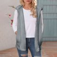 thumbnail image 2 of Sherpa Vest Womens Fall Fashion 2026 Open Front Fleece Fuzzy Cardigan Vest Winter Comfy Warm Coats with Pockets, 2 of 8
