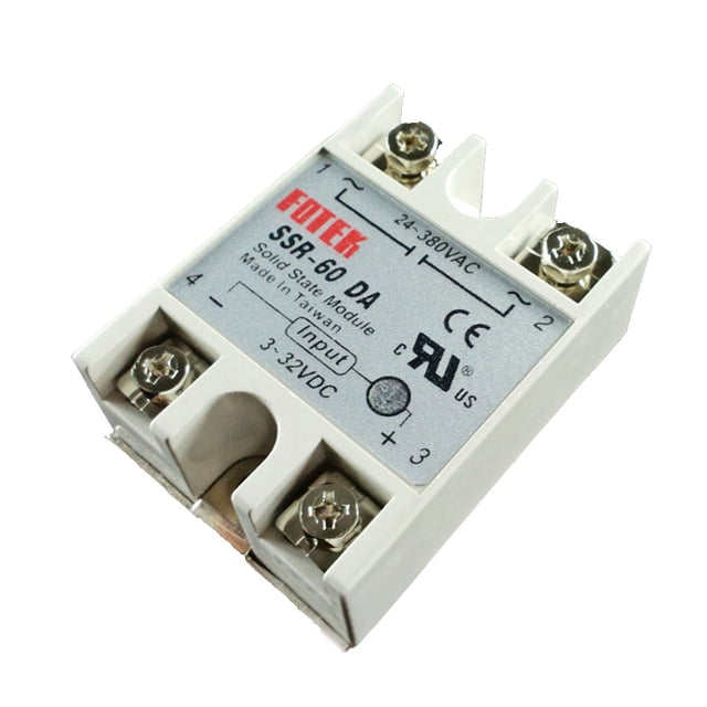 SSR-10DA SSR-25DA SSR-40DA SSR-40AA SSR-75DA SSR-60DA DC-AC Módulo de relé de estado sólido DC 3-32V a 24-380V AC Transformador de voltaje seitruly MK1626-06B