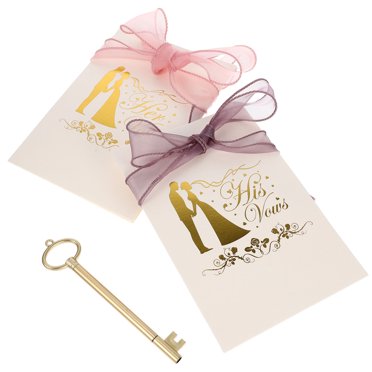 OULII 1 Set Swearing Cards for Wedding Sea Anemone Pink Thank You Notes Wedding Ceremony