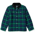 thumbnail image 2 of Kids Boys Flannel Shirt Jacket, Black Watch Plaid, Small, 2 of 2