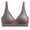 Purple, variant on Huanledash Lady Bra Padded Sexy Soft Intimate Solid Color Support Breast Seamless Wire Free V Neck Sports Bra for Daily Wear