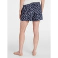 thumbnail image 4 of Joyspun Women's Woven Pajama Boxer Shorts, 3'' Inseam, Sizes XS-3X, 4 of 7