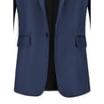 thumbnail image 3 of Cilcicy Men Business Basic Coat Long Sleeve Notched Collar Formal Suit Jackets, 3 of 4