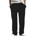 thumbnail image 1 of Mefallenssiah Full Length Pants Clearance Men'S Solid Color Sport Loose Pleated Small Legs Lace-Up Solid Color Full Length Pants, 1 of 4