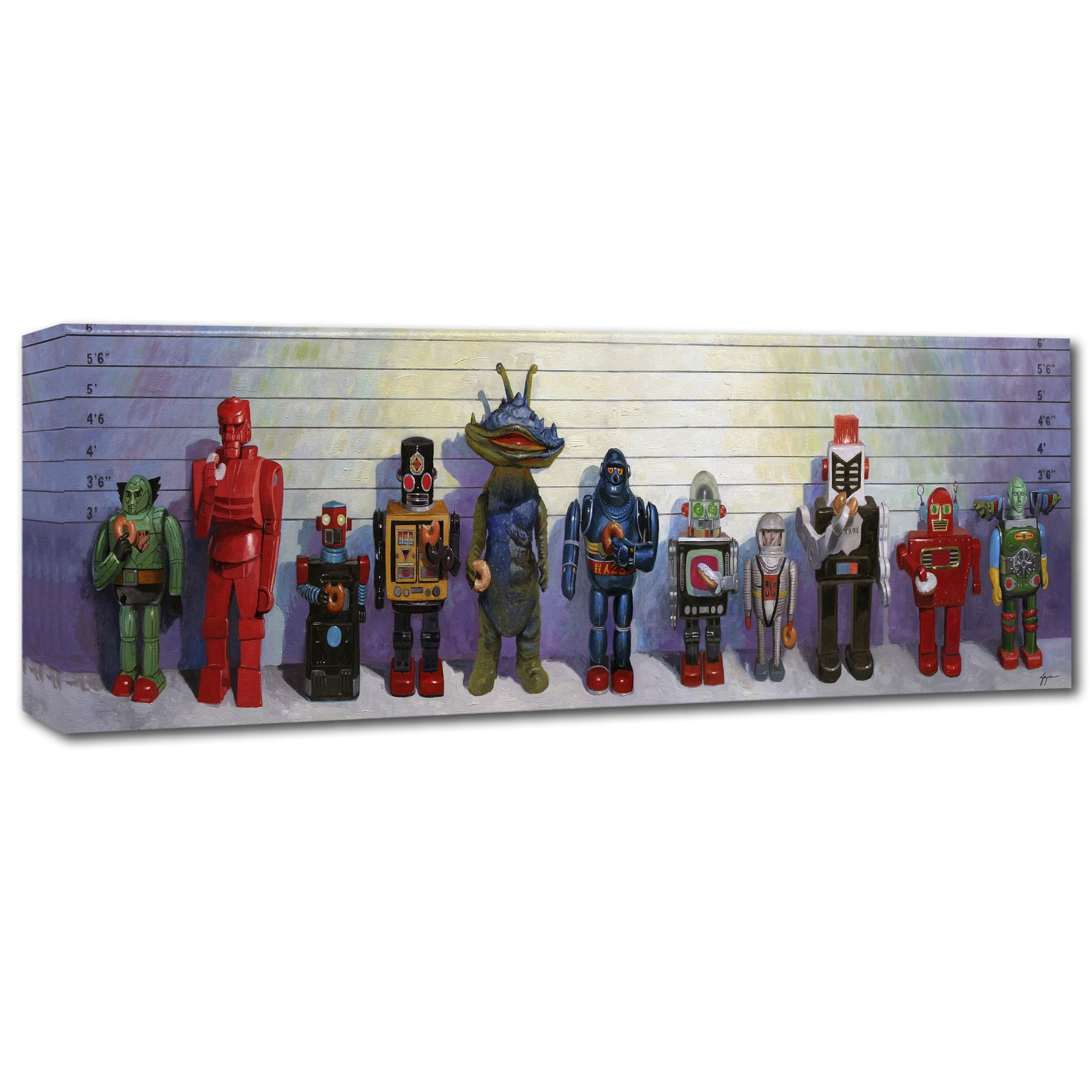 Eric Joyner 'Line-Up' Canvas Art