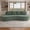 Green, variant on Sailvan Modern Curved Sectional 3 Seat Sofa,Minimalist Half Moon Modular Couch for Living Room,Office and Apartment,Soft Chenille Fabric Navy