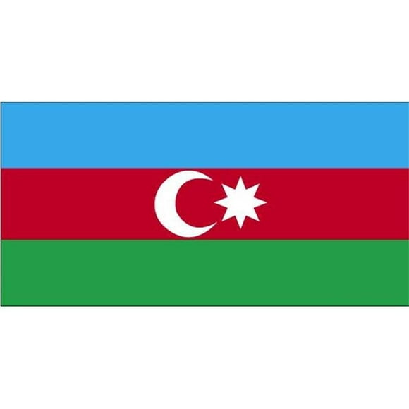 5 ft. X 8 ft. Nyl-Glo Azerbaijan Flag