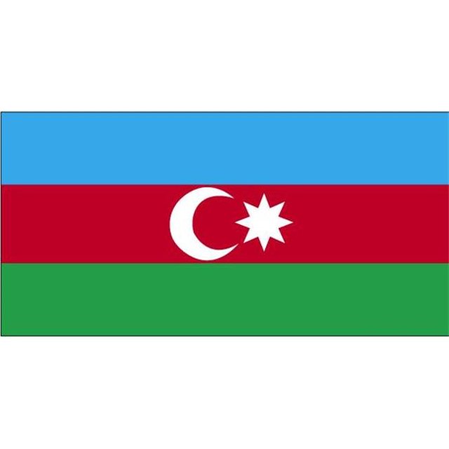 5 Pi X 8 Pi Nyl-Glo Azerbaijan Flag