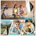 thumbnail image 4 of SULIVES Photography Lighting Softboxes Kit with 8.5 x 10ft Backdrop Stands, 5 Tripod Stands Lighting Soft Box with 3 Colorbackground Screen, 4 of 7