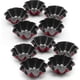 thumbnail image 1 of Paquete de 10 moldes para tartas, mini moldes para magdalenas y pasteles de acero al carbono, 1 of 5